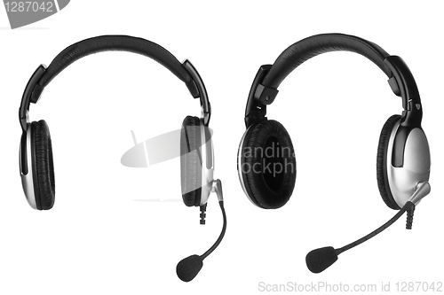 Image of Headphones with a microphone