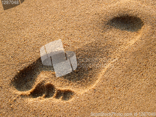 Image of Human trace on sand