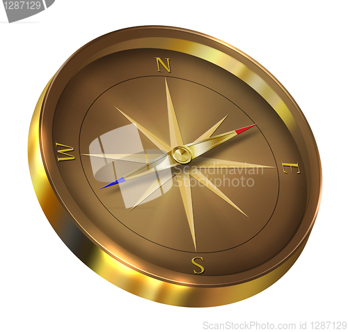 Image of Bronze compass 