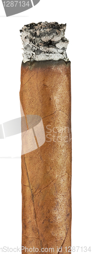 Image of Burning cuban cigar