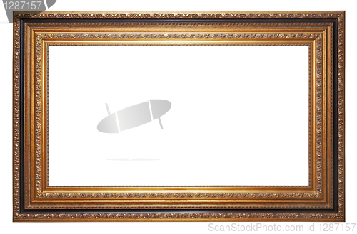 Image of Gold old picture frame