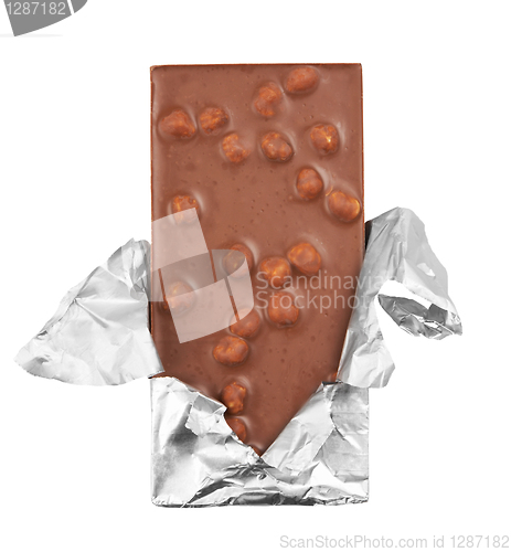 Image of Milk Chocolate with nut in packaging