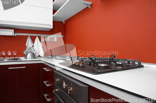 Image of Modern kitchen in new house