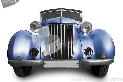 Image of Old blue car