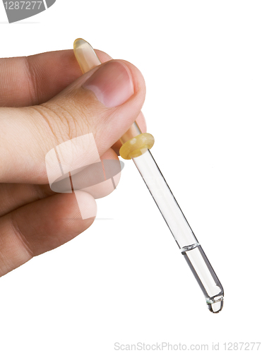 Image of pipette with fluid