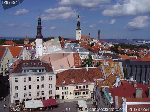 Image of Summer view of the Old Town of Tallinn, Estonia