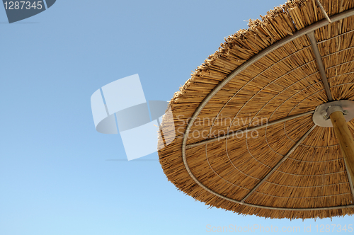 Image of straw parasol