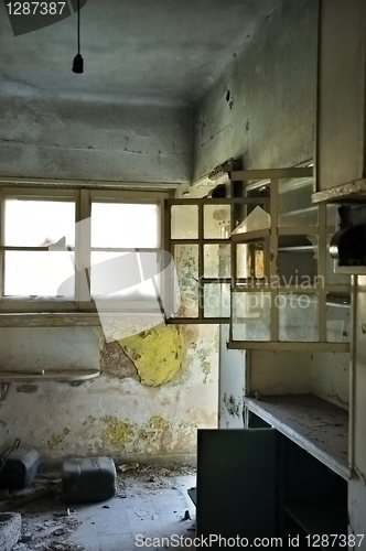 Image of dusty cabinets