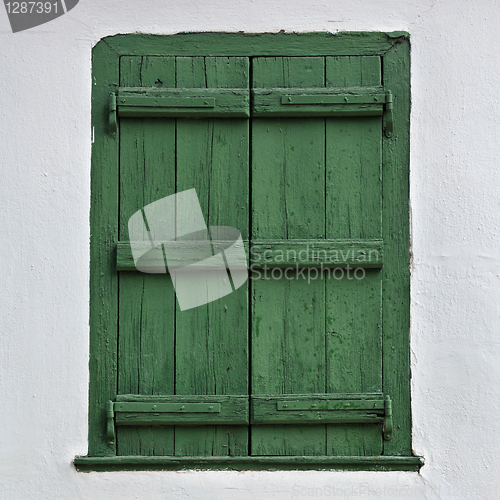 Image of wooden window shutter