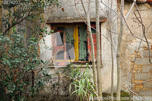 Image of ragged drapes