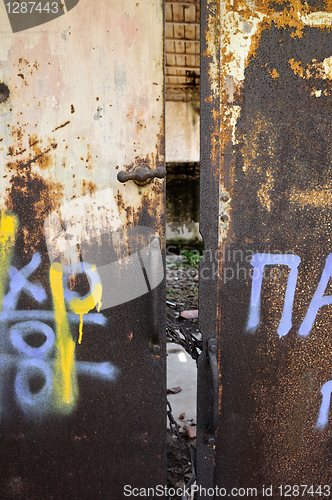 Image of warehouse door