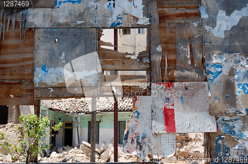 Image of tattered billboard