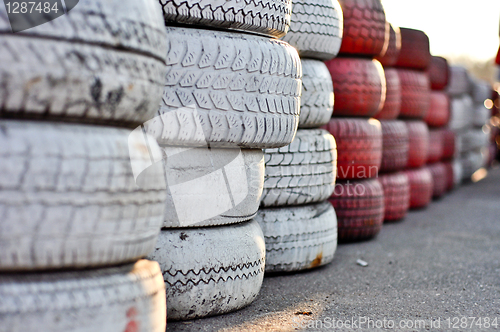 Image of old tyres