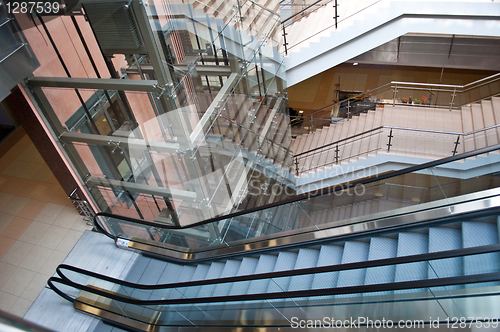 Image of escalators  