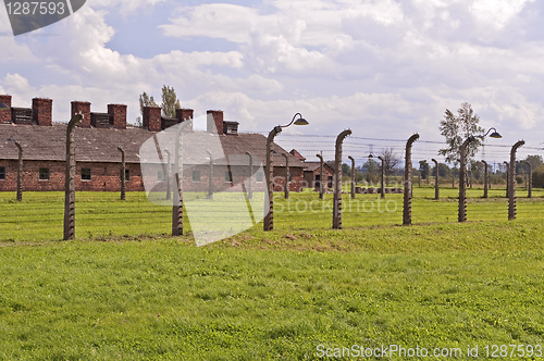 Image of Auschwitz Birkenau concentration camp.