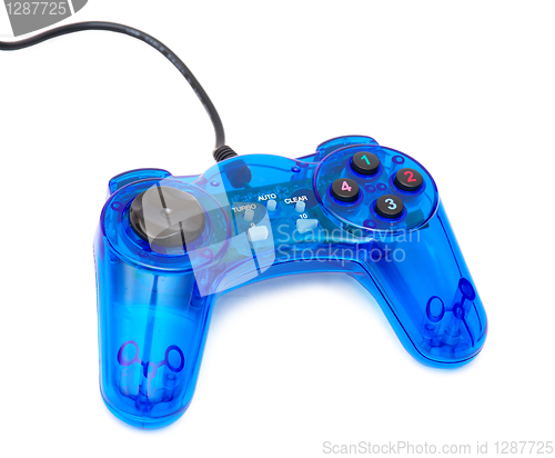 Image of The blue glass game controler 