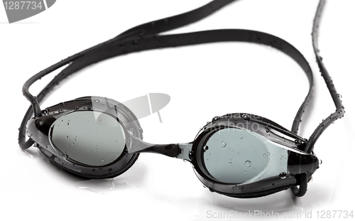 Image of Goggles for swimming with water drops
