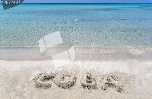 Image of Cuban beach.