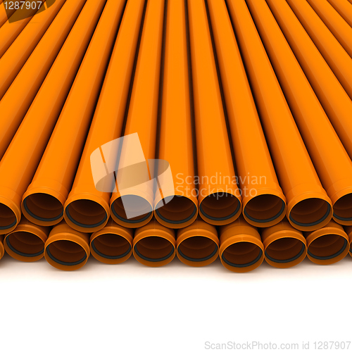 Image of Two rows of tubes