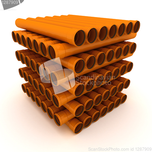 Image of Pile of pipes