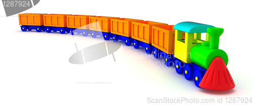 Image of Orange train tail