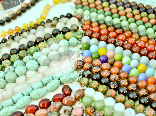 Image of lots of colorful glass beads  