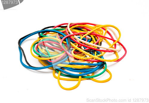 Image of Multi-colored fixing elastic bands 