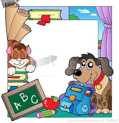 Image of School theme frame 7