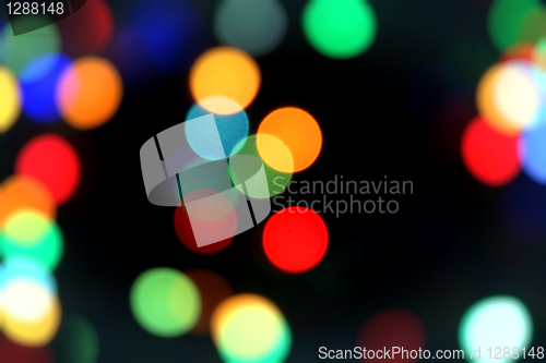 Image of blurred color lights