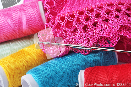 Image of Knitting, sewing, crochet and lace