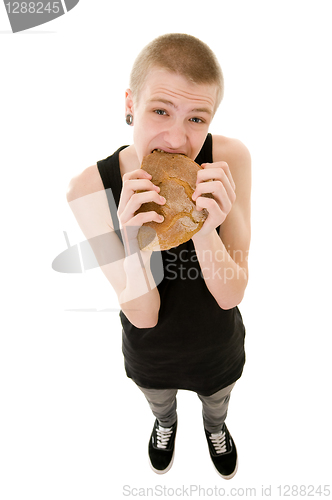 Image of hungry teenager