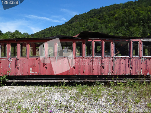 Image of Worn out rail carriage