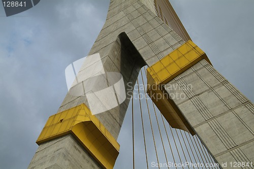 Image of Detail of suspension bridge