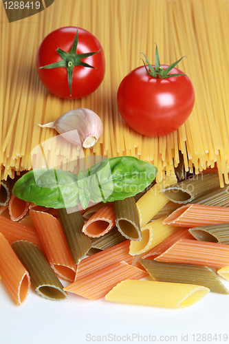 Image of Ingredients for a pasta meal