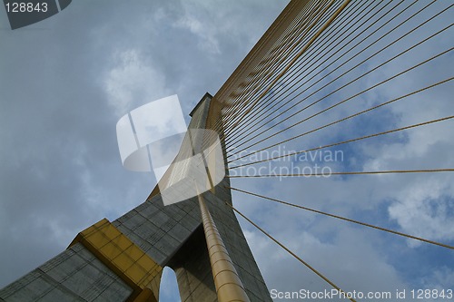 Image of Detail of suspension bridge