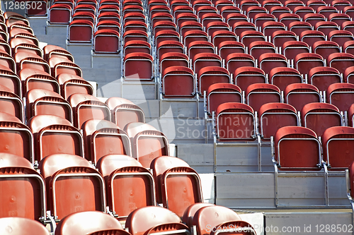 Image of Empty stadium seats 