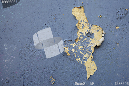 Image of Peeling paint on an old  house
