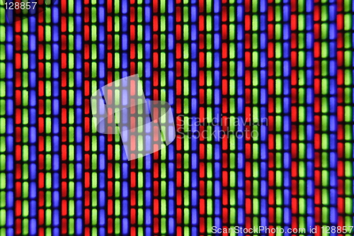 Image of Pixels in a TV screen