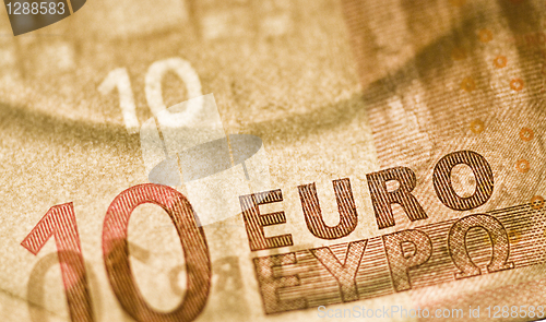 Image of ten euro bill