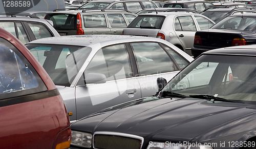 Image of cars on a parking lot