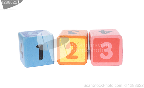 Image of play blocks with 123 numbers