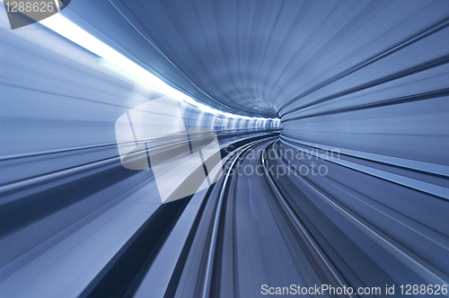 Image of metro tunnel in high speed