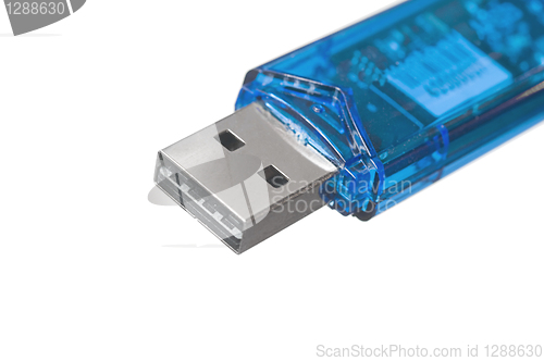 Image of blue usb memory stick