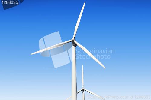 Image of Turbines in a windfarm