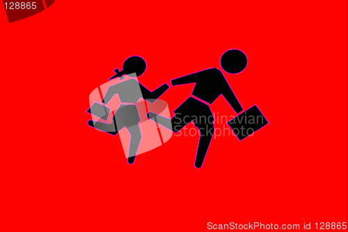 Image of running children