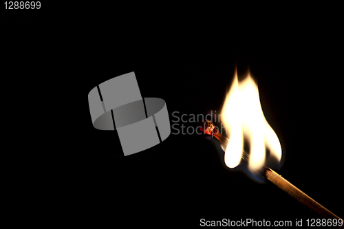 Image of Ignited matchstick 