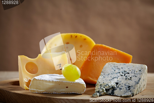 Image of various types of cheese