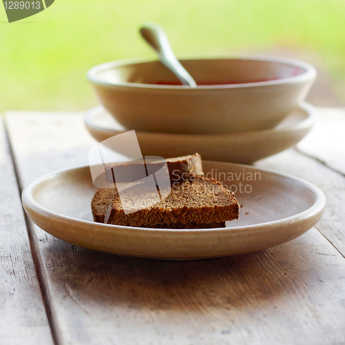 Image of bread and soup