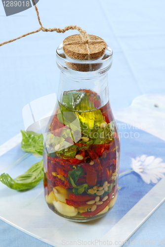 Image of vegetables in oil