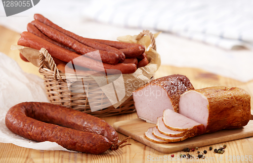 Image of smoked meat and sausages
